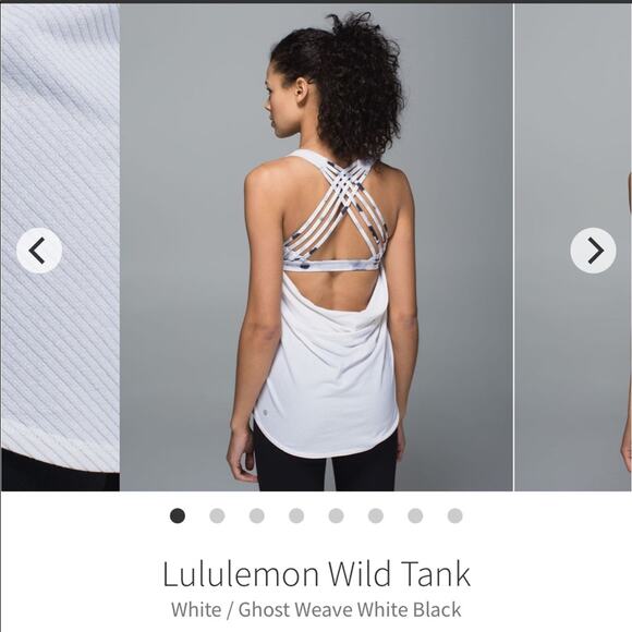 Lululemon Wild Tank strappy workout top
White / Ghost Stripe Weave 4 - Picture 5 of 11